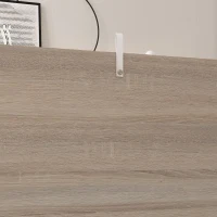 HOMCOM Arcón de Almacenamiento con Tapa Carga Máx. 120 kg para Dormitorio Salón 100x40x40 cm Natural y Blanco(m-9)