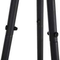 HOMCOM Kleiderständer Kleiderständer mit Verästelung 6 Haken, 2 Ablagen Schwarz Metall 32,5 x 45,5 x 182 cm(m-9)