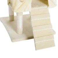 PawHut Cat Tree for Indoor Cats Play Tower Activity Center Kitten Scratch Post Climbing Tower 181 cm(m-9)