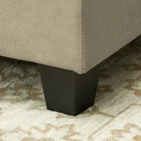 HOMCOM 'L' Shape Modular Storage Sofa - Light Brown(m-8)