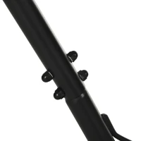 Outsunny Support Pied de hamac réglable Structure Robuste métal époxy Noir dim. 3,08-3,80L x 1,09l x 1,16H m(m-7)