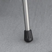 Outsunny Campingbett Klappbar Aluminium Feldbett Klappbett mit Tragetasche höhenverstellbar bis 150 kg belastbar Oxford Schwarz 190 x 65 x 38 cm(m-9)