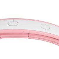 SPORTNOW Smart Weighted Hula Hoop, Massage Hula Ring w/ 16 Detachable Knots, 360° Auto-Rotating Ball, Digital Counter, Pink(m-8)