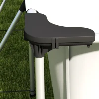 Outsunny Piscine Hors Sol rectangulaire Cadre en métal avec Filtre, pompe patch de réparation 472L x 282l x 80Hcm(m-8)