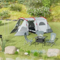 Outsunny Folding Camp Chair Portable Chair w/ Cup Holder Holds up to 136kg Perfect for Camping, Festivals, Garden, Caravan Trips, Fishing, Beach and BBQs(m-9)