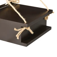 PawHut Katzenkletterwand, Katzenregal, Hängebrücke, 96 cm x 20 cm x 25,5 cm, Braun(m-9)