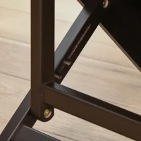 PawHut Haustiertreppe Katzentreppe Hundetreppe mit 3 Stufen für Katzen und Hunde klappbar Holz+MDF 40,8 x 56,5 x (42,5-51,5) cm(m-9)