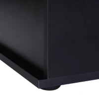 HOMCOM Arcón de Almacenamiento con Tapa Carga Máx. 120 kg para Dormitorio Salón 100x40x40 cm Negro(m-6)