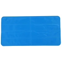 PawHut Tapis rafraichissant chien tapis de refroidissement automatique pour animaux de compagnie gel PVC oxford bleu(m-1)