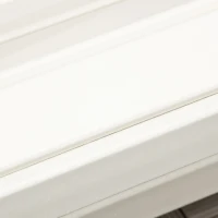 Outsunny Silla Mecedora de Jardín Estilo Adirondack de HDPE para Balcón Terraza Patio Carga 120 kg 73,5x93x91,5cm Blanco(m-8)