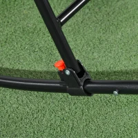 Outsunny Outdoor Schaukelstuhl, wetterfest, klappbar, mit Kopfkissen, bis 120 kg, Hellgrau(m-9)