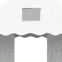 Outsunny 3 x 6 m Marquee Gazebo with Sides, Party Tent Canopy & Carport Shelter for Outdoor Event, Wedding, White(m-9)