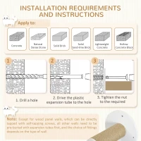 PawHut Cat Wall Furniture, with Curved Platforms, Scratching Posts - White(m-7)