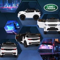 AIYAPLAY Licensed Land Rover Discovery Sport, 12V Kids Ride on Car w/ Remote Control, Lights, Music, Horn, for 3-6 Years, White(m-9)