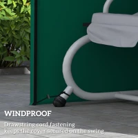Outsunny 220 x 125cm Three-Seater Swing Chair Protective Cover - Green(m-6)