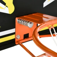 SPORTNOW Wall Mounted Basketball Hoop, Mini Basketball Hoop and Backboard for Kids and Adults, Outdoors and Indoors(m-9)