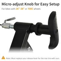 HOMCOM Indoor Magnetic Speed Bicycle Trainer w/ Bar Suitable 26-28"/700C Tyres(m-4)