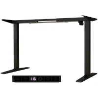Vinsetto Struttura Scrivania Elettrica Regolabile in Altezza con Modalità Defaticante, 110x60x71-116 cm, Nero(m-10)