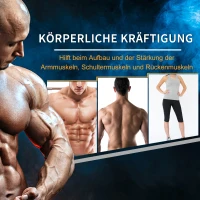 HOMCOM Kurzhantel, 17,5 kg Hantel, Hantel, Gewicht, Anti-Rutsch-Griff, Schwarz + Silber(m-7)