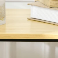 HOMCOM Carrello da Cucina Multiuso a 3 Livelli in Truciolato e Acciaio con Maniglia e 4 Ruote, 79x38x95 cm(m-9)