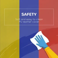 HOMCOM 2-Piece Soft Playset for Toddlers, Climbing, Crawling, For ages 12-36 Months, Red(m-5)