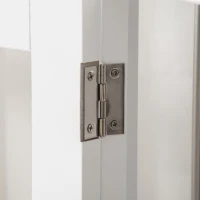 PawHut 2-in-1 Dog Cage and Side Table, with Two Lockable Doors, for Medium  Large Dogs - White(m-9)