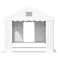 Outsunny 3 x 6 m Marquee Gazebo with Sides, Party Tent Canopy & Carport Shelter for Outdoor Event, Wedding, White(m-8)