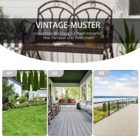 Outsunny Gartenbank Schaukelstuhl Parkbank Sitzbank Bank 2-Sitzer Metall (Modell3/ Bronze-Rot)(m-6)