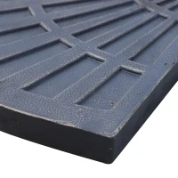 Outsunny Juego de 2 Piezas Base de Sombrilla Parasol Excéntrico Pies Soporte de Sombrilla Banana de Patio Jardín 66x47x4.2cm Resina(m-7)