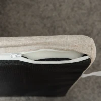 PawHut Cama de Madera para Perros Gatos Cama para Mascotas con Comedero 2 Cuencos Cojín Acolchado y Asas Huecas 100x56x39 cm Roble y Blanco(m-9)
