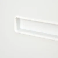 Vinsetto Cassettiera Ufficio con Ruote, Schedario Portadocumenti a 2 Cassetti con Serratura e 2 Chiavi in Acciaio, 39x48x67cm, Bianco(m-8)