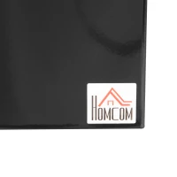 HOMCOM Ethanolkamin Wandkamin 90 x 18 x 60 cm Schwarz(m-7)