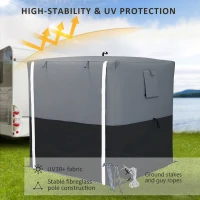 Outsunny 2 x 2m Pop-Up Gazebo, with Accessories - Black(m-6)