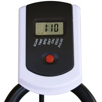 HOMCOM Bicicleta Estática con Volante de 8 kg Pantalla LCD Pulsómetro Sillín y Manillar Ajustables 103x48x115 cm Negro(m-8)