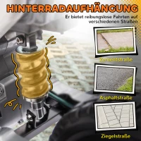 AIYAPLAY Elektro-Motorrad für Kinder, 12V Kindermotorrad mit Musik, Kinderfahrzeug mit Trainingsrädern, 3-6 Jahre, Orange(m-8)