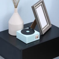 HOMCOM Set de 2 Mesitas de Noche Flotantes con 1 Cajón Diseño Montado en la Pared Estilo Moderno 40x30x15 cm Negro(m-7)