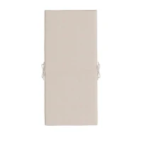 Outsunny Lot de 2 coussins d'extérieur pour fauteuil chaise à dossier avec attaches rembourrage 8 cm, dim. 112L x 51l cm, beige(m-7)