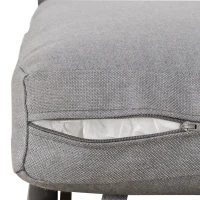 Outsunny Gartengarnitur für 4 Personen Gartenmöbel-Set mit hebbarem Couchtisch Sofa mit Kissen Outdoor Aluminium Grau(m-8)