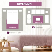 HOMCOM Tappeto Moderno Persiano in Poliestere per Interni, 200x140 cm, Rosso Ocra(m-6)