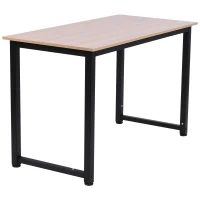 HOMCOM Schreibtisch Küchentisch Computertisch Bürotisch MDF Schwarz 120 x 60 x 76 cm(m-7)