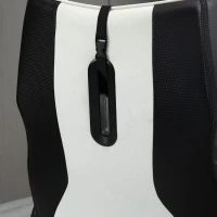Vinsetto Gaming Stuhl ergonomischer Computerstuhl mit Wippfunktion Drehstuhl höhenverstellbar Stahl Schwarz+Weiß 67 x 70 x 106-112 cm(m-8)
