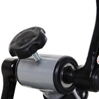 HOMCOM Mini Cyclette Pedaliera per Gambe e Braccia per Fitness a Casa, Resistenza Regolabile Pedali Antiscivolo(m-9)