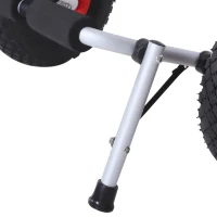 Outsunny Chariot sit on top kayak chariot de transport pliable pour bateaux canoë ou kayak charge max. 70 Kg alu. mousse antidérapante(m-9)