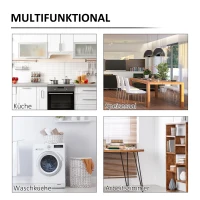 HOMCOM Wandklapptisch Wandtisch Klapptisch Esstisch Schreibtisch, MDF, Natur, 60x40cm(m-5)