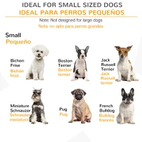 PawHut Barrera de Seguridad para Perros Pequeños Plegable Barrera para Perros en Casa de 3 Paneles 154,5x29,5x61 cm Blanco(m-4)