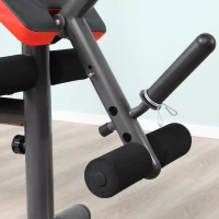 HOMCOM Multifunctional Weight Bench, for Arms, Legs, Abdomen - Red and Black(m-8)