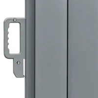 Outsunny 6 x 2m Retractable Sun Side Awning Screen Fence Patio Garden Wall Balcony Screening Panel Outdoor Blind Privacy Divider – Cream White(m-8)