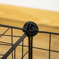 PawHut Recinto per Conigli e Porcellini d'India Modulabile con Accessori Montaggio, 105x70x35cm - Nero(m-9)