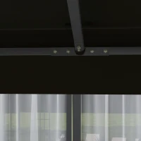 Outsunny 3 x 3(m) Gazebo Frame Replacement - Black(m-8)