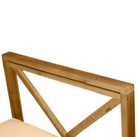 Outsunny 6 PCS Elegant Wood Frame Outdoor Patio Dining Set w/ Cushions Coffee Table Garden Furniture Sofa Comfort Balcony Patio Cream White(m-7)